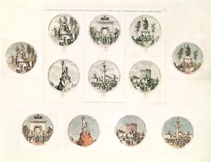 共和国统一和不可分割节的六个站，1793年8月10日 作者 法语学校